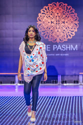 Polka Dot Print Cashmere Scarf - The Pashm